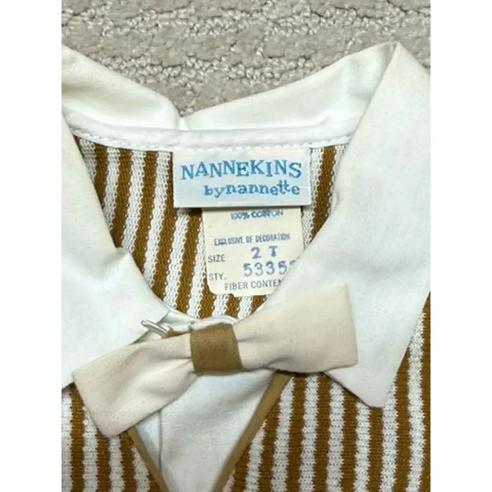Nannekins by Nannette Vintage Baby Boy 2 Piece Corduroy Dressy Outfit 2T